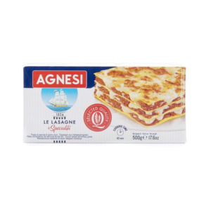 Pasta Agnesi lasaña láminas de pasta para preparar lasaña