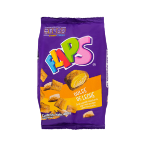Flips dulce de leche snack dulce relleno